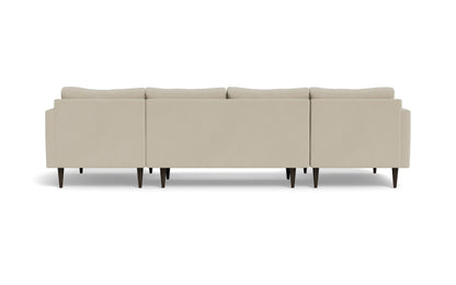 Wallace 126" Untufted Double Chaise U Sectional