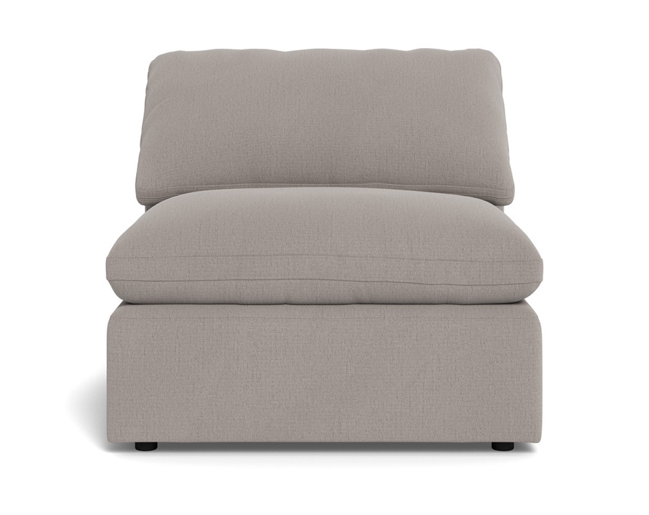 Fluffy Small Armless Chair - Curious Silverpine