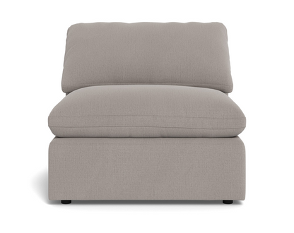 Fluffy Small Armless Chair - Curious Silverpine