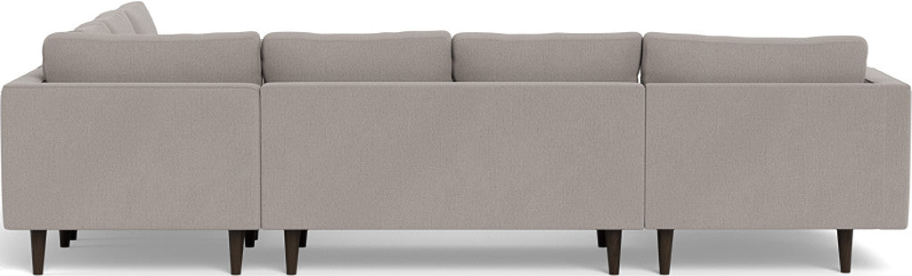 Ladybird 133" Corner Sectional with Left Chaise - Curious Silverpine