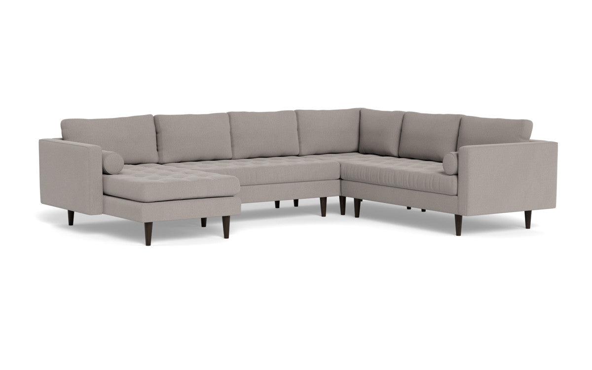 Ladybird 133" Corner Sectional with Left Chaise - Curious Silverpine