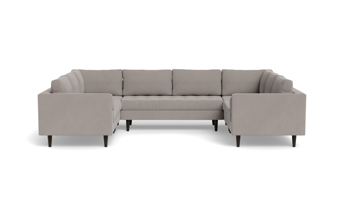 Ladybird 134" U Sectional - Curious Silverpine