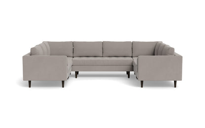 Ladybird 134" U Sectional - Curious Silverpine