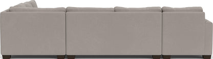 Track 141" Corner Sectionals W. Full Sleeper & Left Chaise - Curious Silverpine