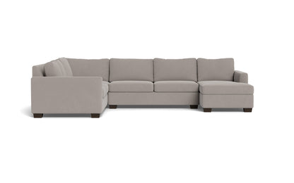 Track 141" Corner Sectionals w. Right Chaise - Curious Silverpine