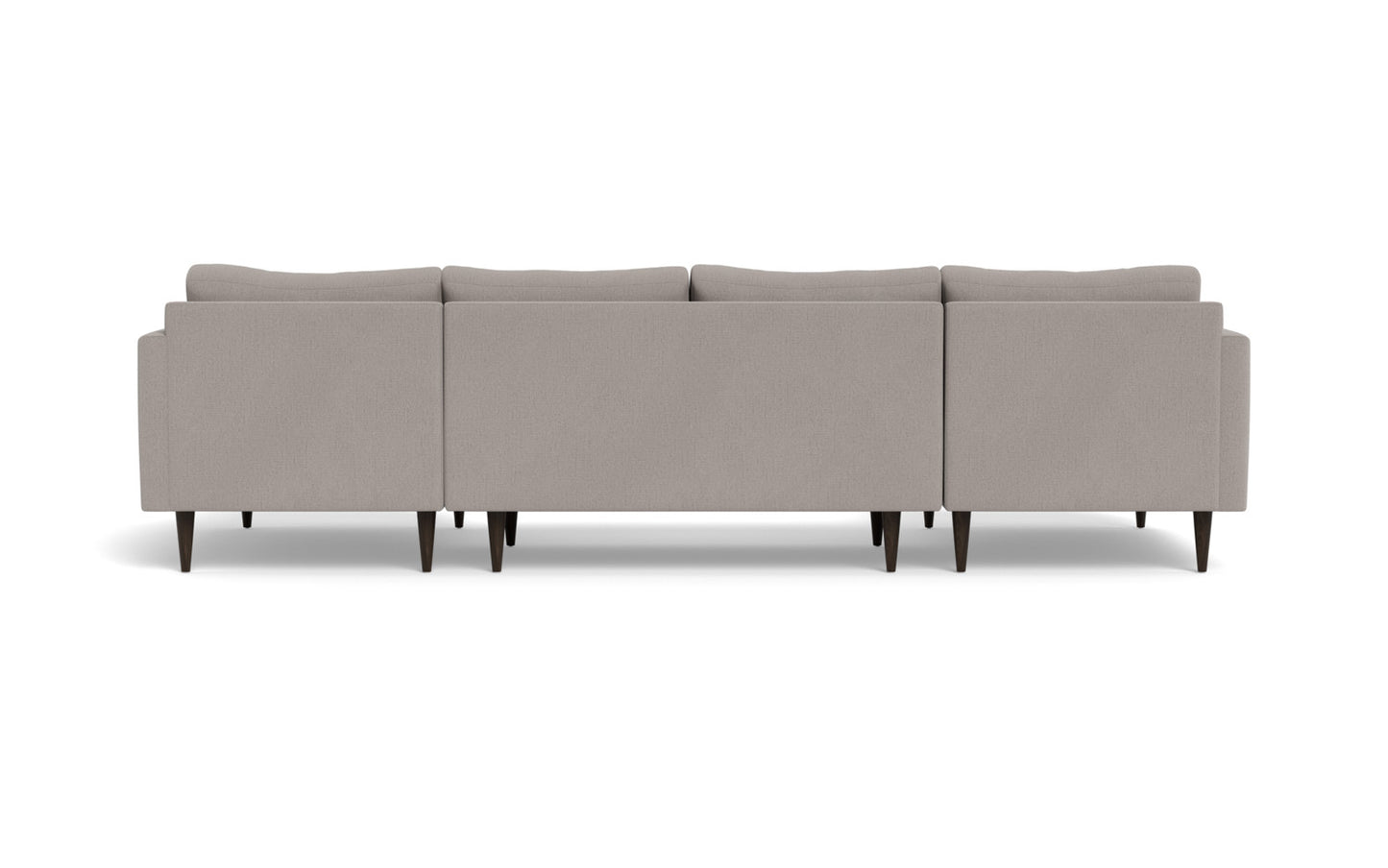 Wallace 126" Untufted Double Chaise U Sectional