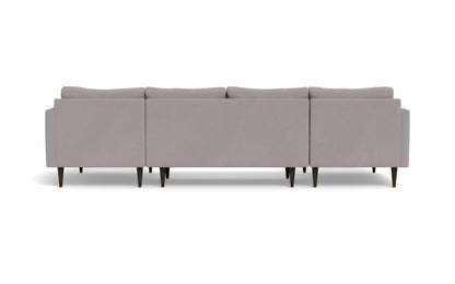 Wallace 126" Untufted Double Chaise U Sectional