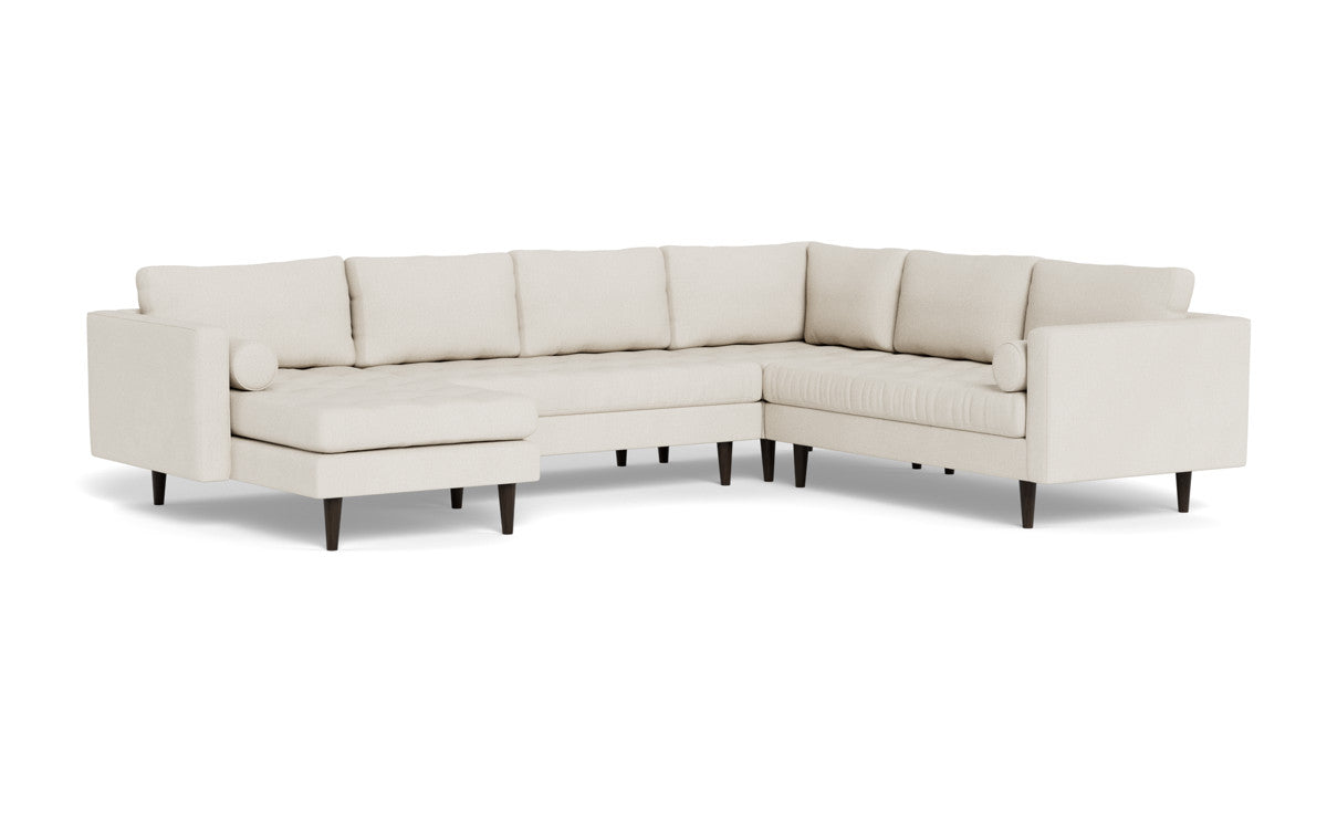 Ladybird 133" Corner Sectional with Left Chaise - Curious Snow