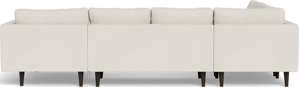 Ladybird 133" Corner Sectionals w. Right Chaise - Curious Snow