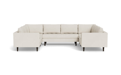 Ladybird 134" U Sectional - Curious Snow