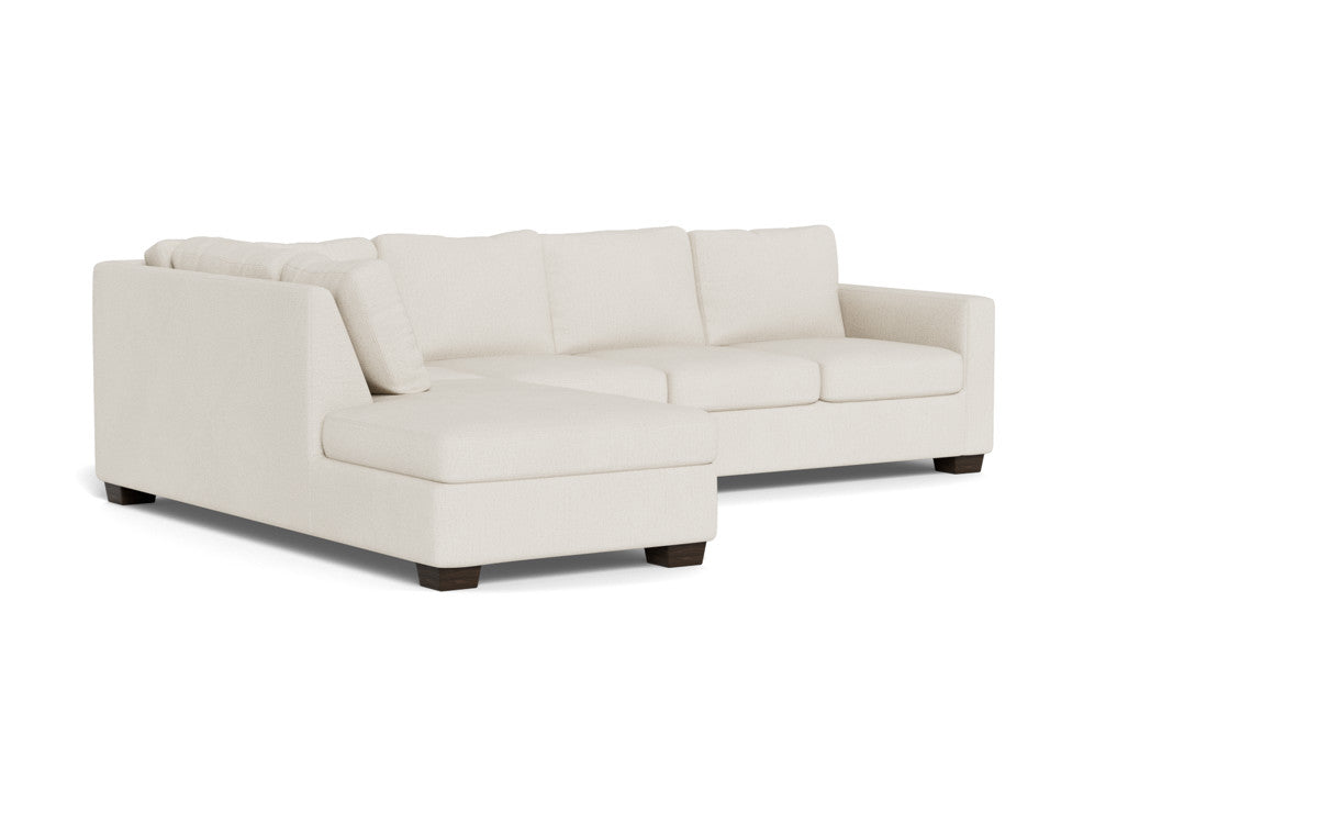Track 121" Left Chaise Sectional - Curious Snow