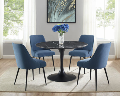 Colby Blue Fabric Dining Chairs (pr)