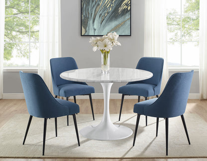 Colby Blue Fabric Dining Chairs (pr)