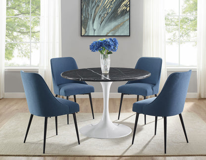 Colby Blue Fabric Dining Chairs (pr)