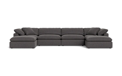 Fluffy 4 Piece Sectional W/Double Otto - Cordova Eclipse