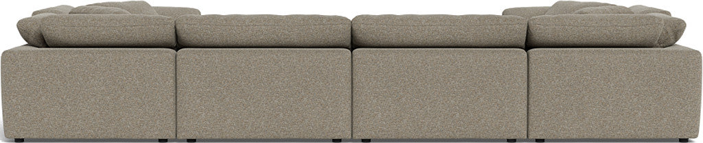 Fluffy 4 Corner U Sectional - Cordova Mineral