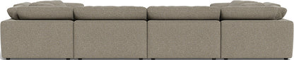 Fluffy 4 Corner U Sectional - Cordova Mineral