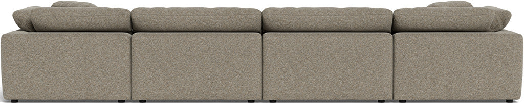 Fluffy 4 Piece Sectional W/Double Otto - Cordova Mineral