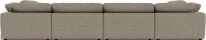 Fluffy 4 Piece Sectional W/Double Otto - Cordova Mineral