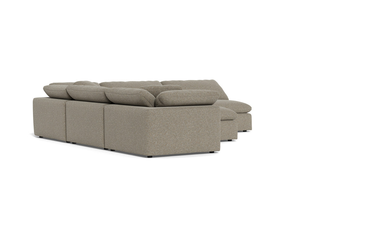 Fluffy 5 Piece Sectional W/Ottoman - Cordova Mineral