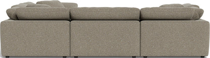 Fluffy 6 Piece Sectional W/Ottoman - Cordova Mineral