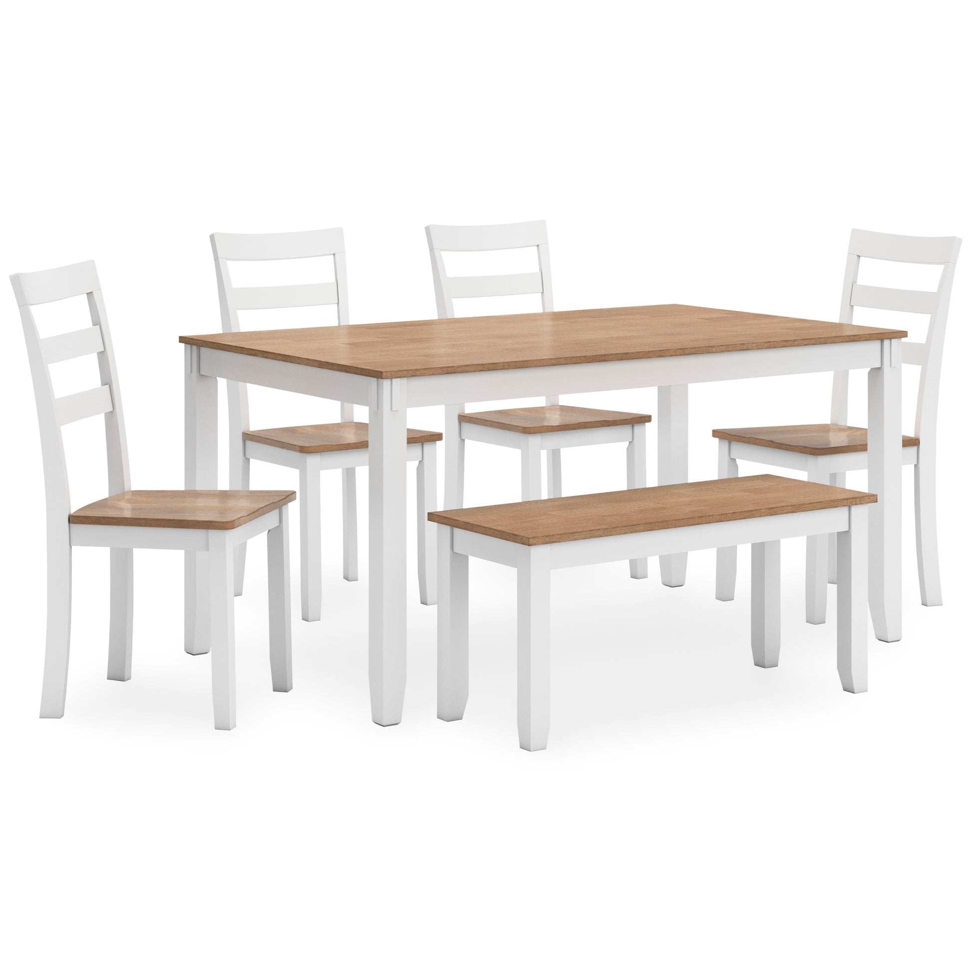 Georgina 6pc Dining Set - Natural Brown