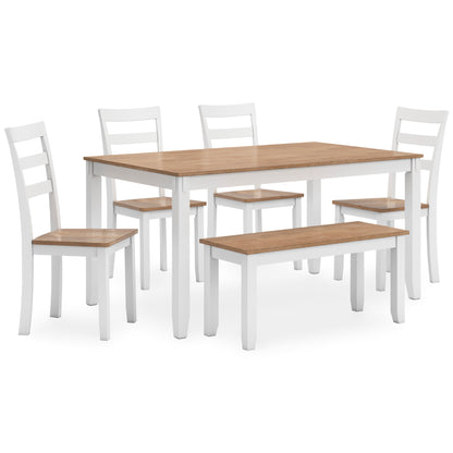 Georgina 6pc Dining Set - Natural Brown