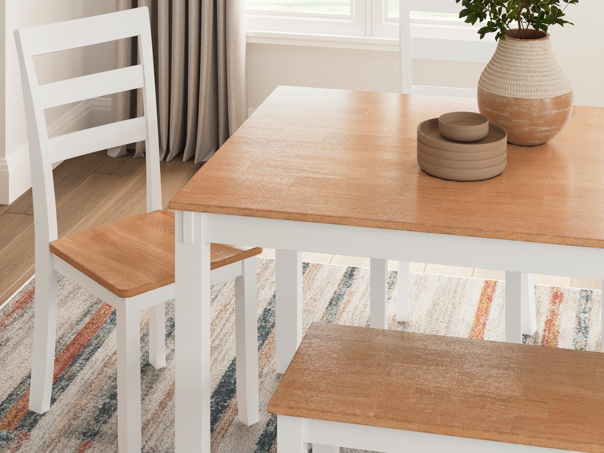 Georgina 6pc Dining Set - Natural Brown