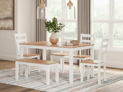 Georgina 6pc Dining Set - Natural Brown