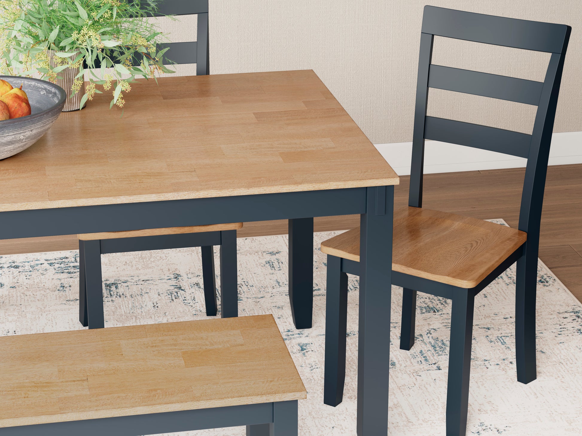 Georgina 6pc Dining Set - Natural White