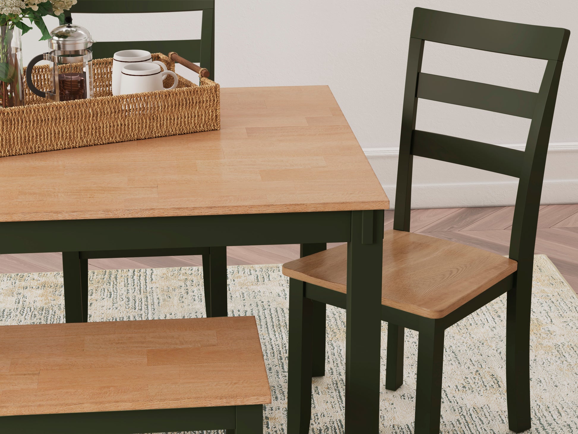 Georgina 6pc Dining Set - Natural Blue