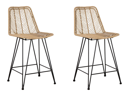 Ange Natural Counter Stools (Set of 2)