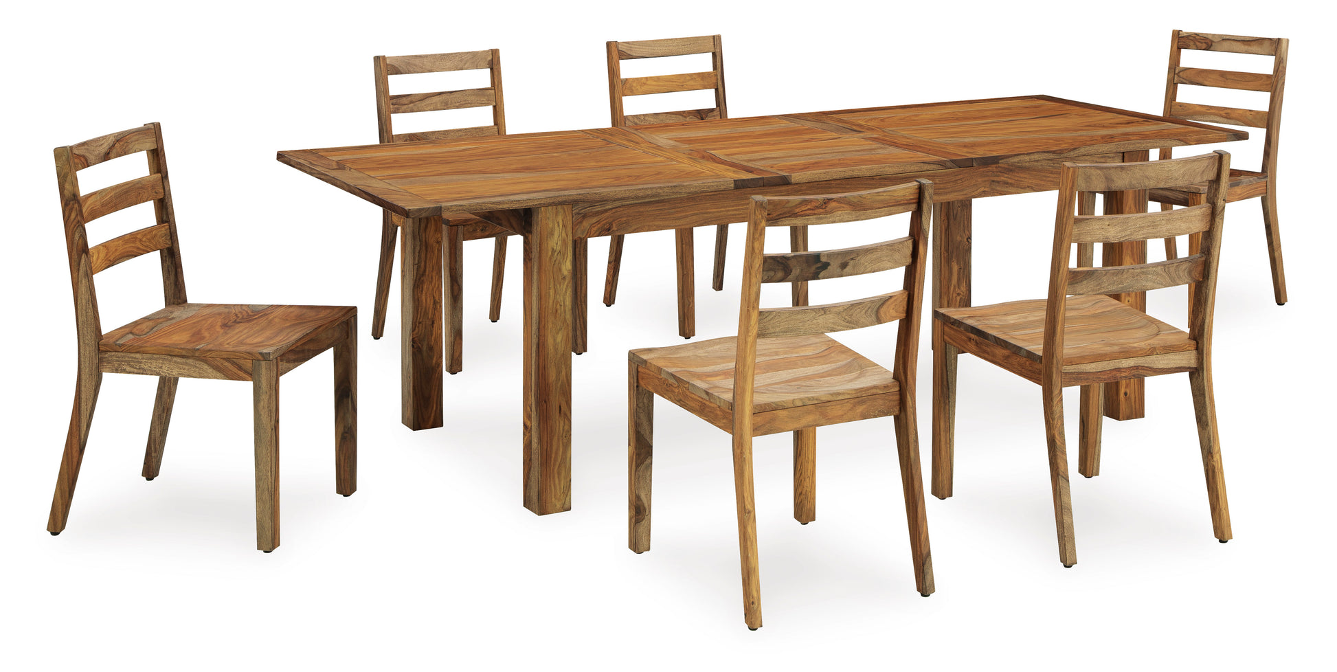 Dahlia Extension Table & 6 Wooden Side Chairs -