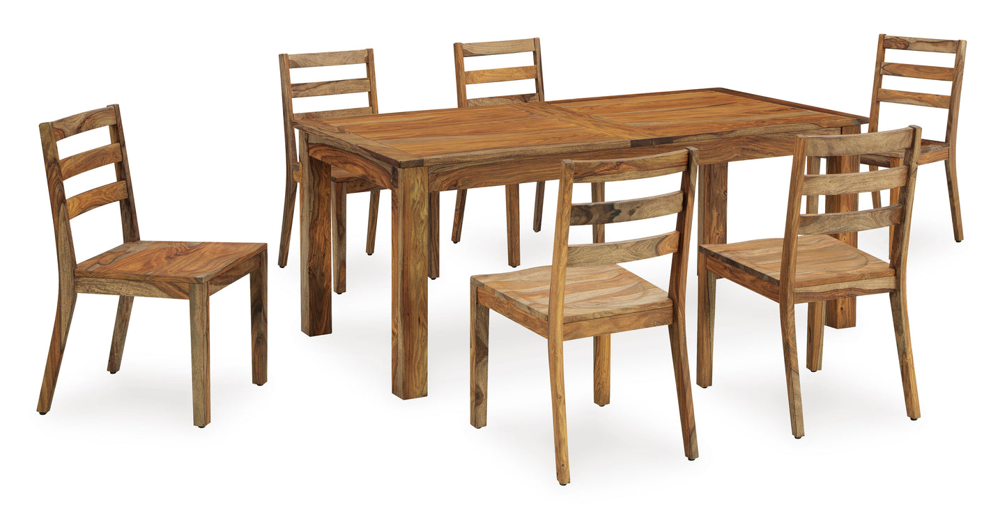 Dahlia Extension Table & 6 Wooden Side Chairs -