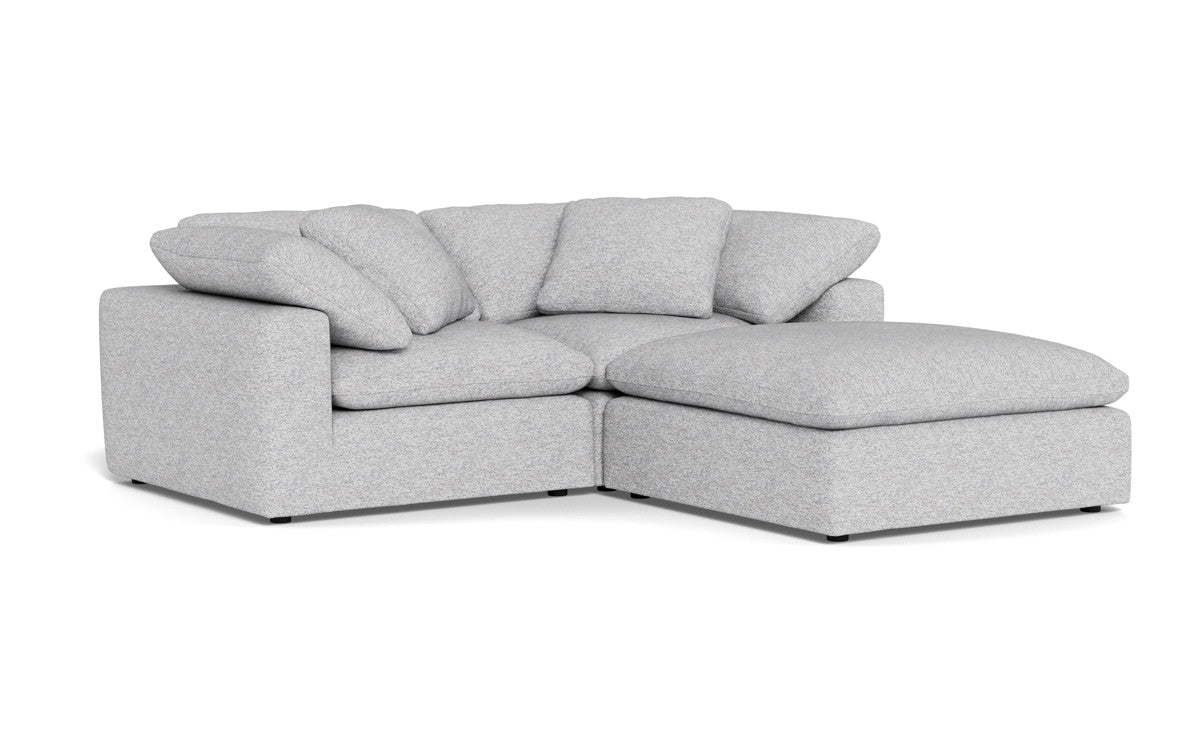 Fluffy 2 Piece Sofa w/Otto - Delray Smoke