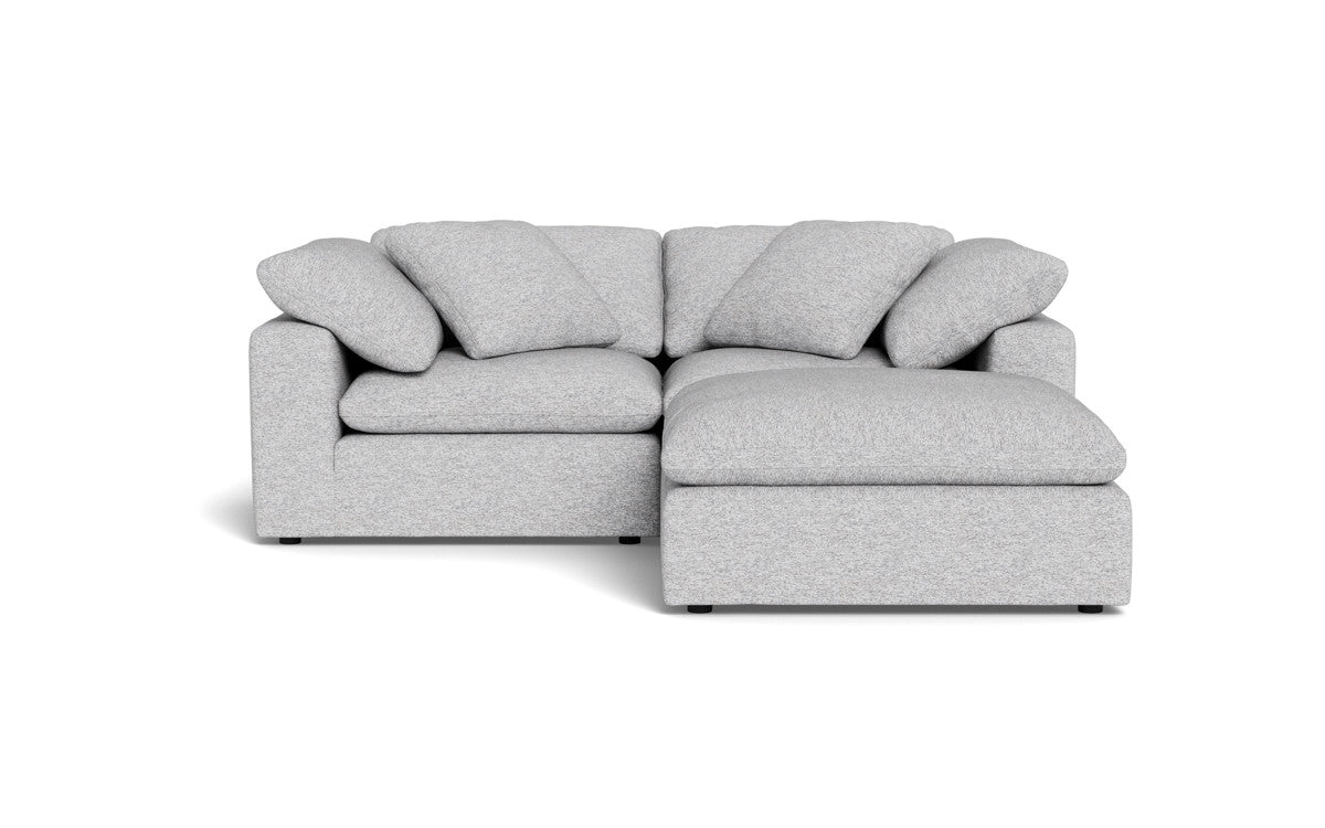 Fluffy 2 Piece Sofa w/Otto - Delray Smoke