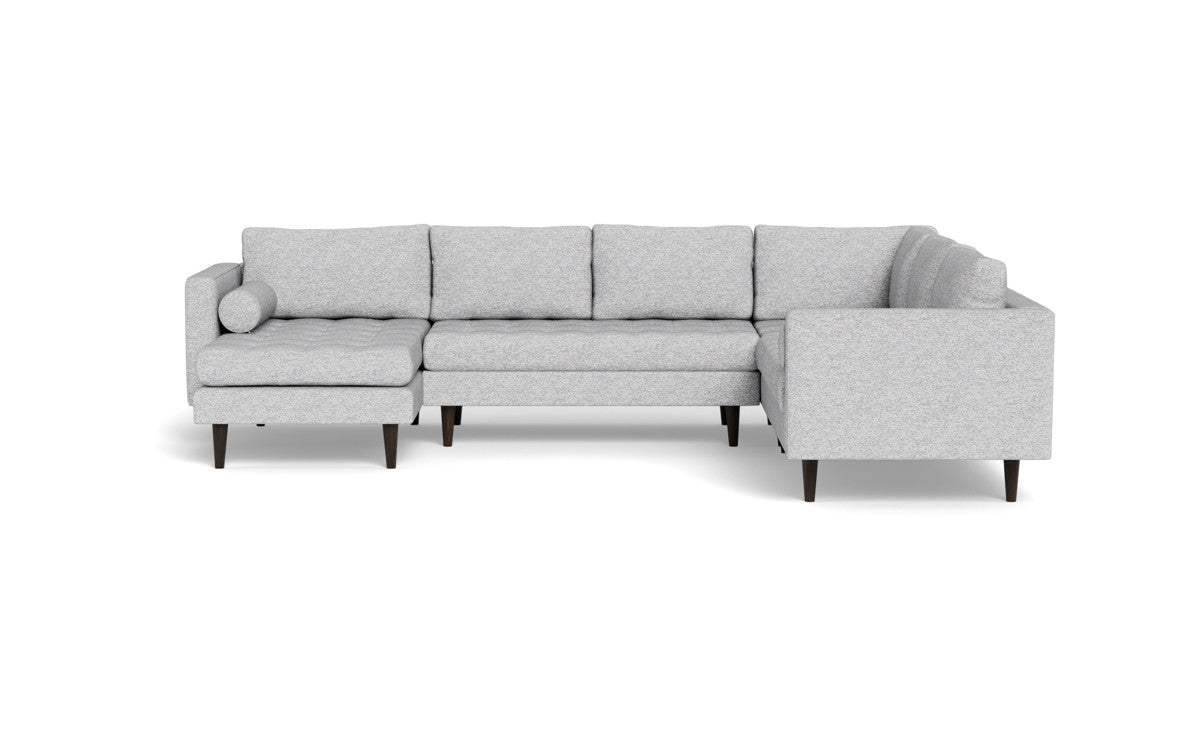 Ladybird 133" Corner Sectional with Left Chaise - Delray Smoke