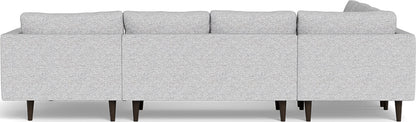 Ladybird 133" Corner Sectionals w. Right Chaise - Delray Smoke