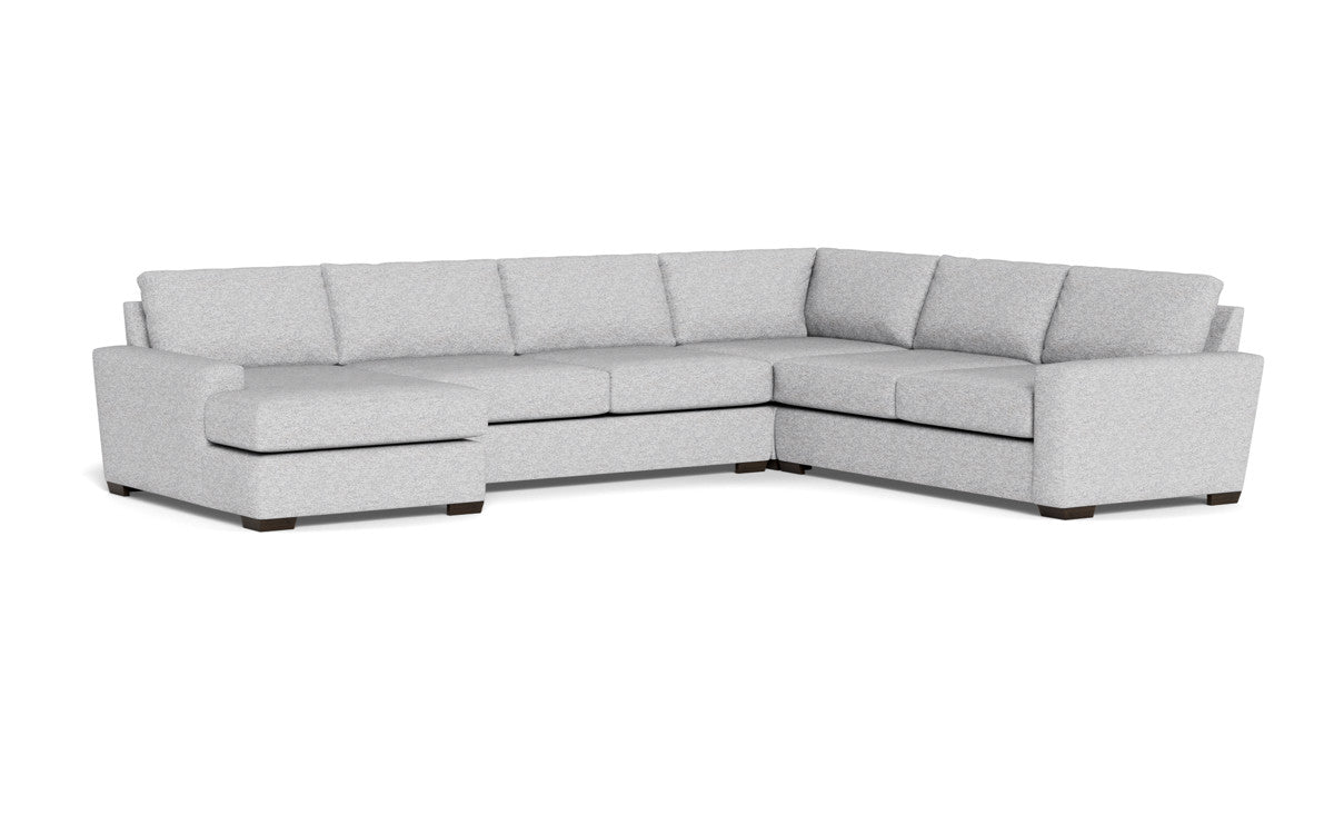 Mas Mesa 162" Deep Corner Sectionals w. Left Chaise - Delray Smoke