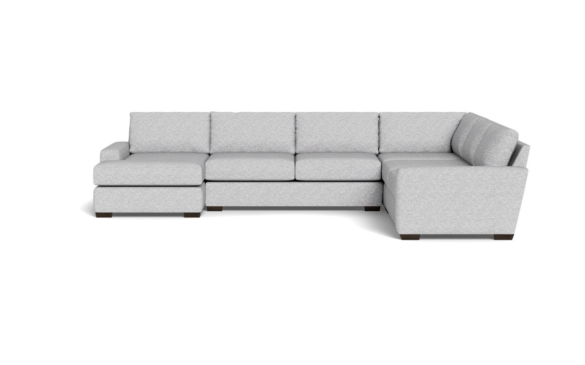 Mas Mesa 162" Deep Corner Sectionals w. Left Chaise - Delray Smoke