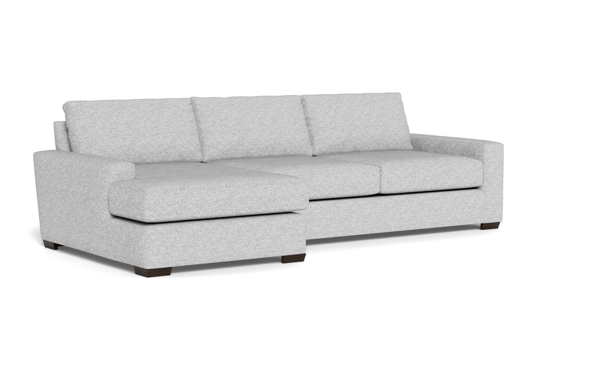 Mas Mesa 123" Deep Left Chaise Sectional - Delray Smoke