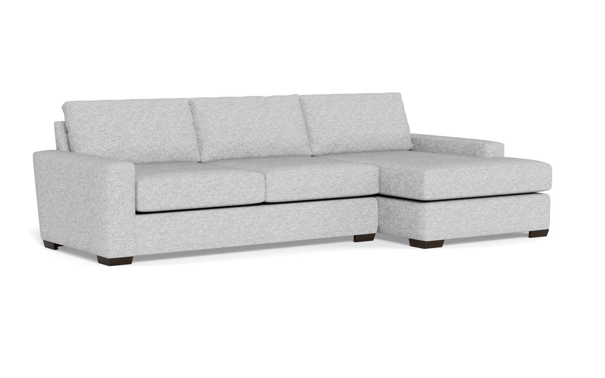 Mas Mesa 123" Deep Right Chaise Sectional - Delray Smoke