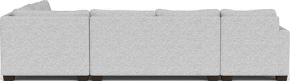 Track 141" Corner Sectionals W. Full Sleeper & Left Chaise - Delray Smoke