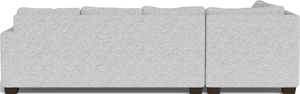 Track 121" Left Chaise Sectional - Delray Smoke