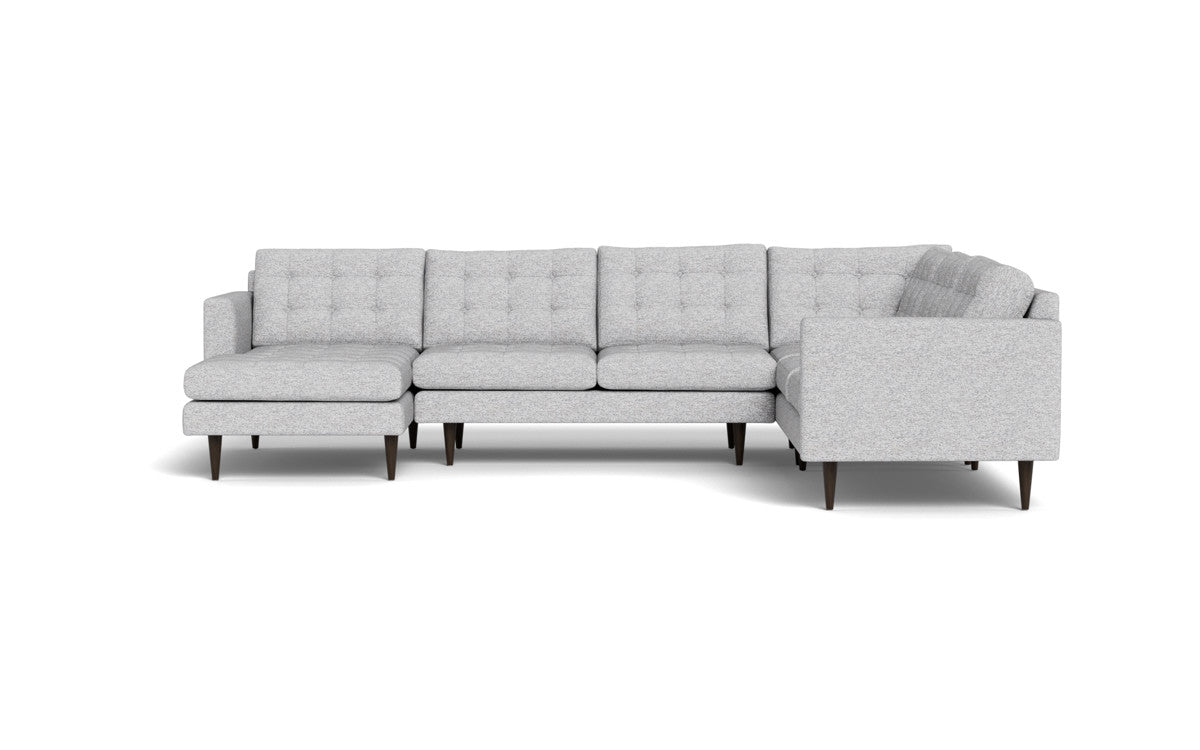 Wallace 131" Corner Sectionals w. Left Chaise - Delray Smoke