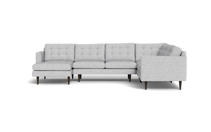 Wallace 131" Corner Sectionals w. Left Chaise - Delray Smoke