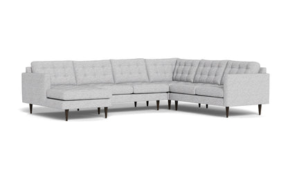 Wallace 131" Corner Sectionals w. Left Chaise - Delray Smoke