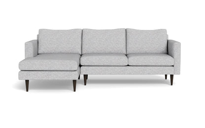 Wallace 98" Untufted Left Chaise Sectional - Delray Smoke