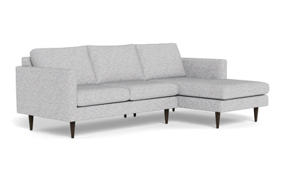 Wallace 98" Untufted Right Chaise Sectional - Delray Smoke