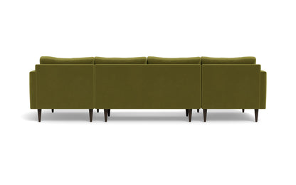 Wallace 126" Untufted Double Chaise U Sectional